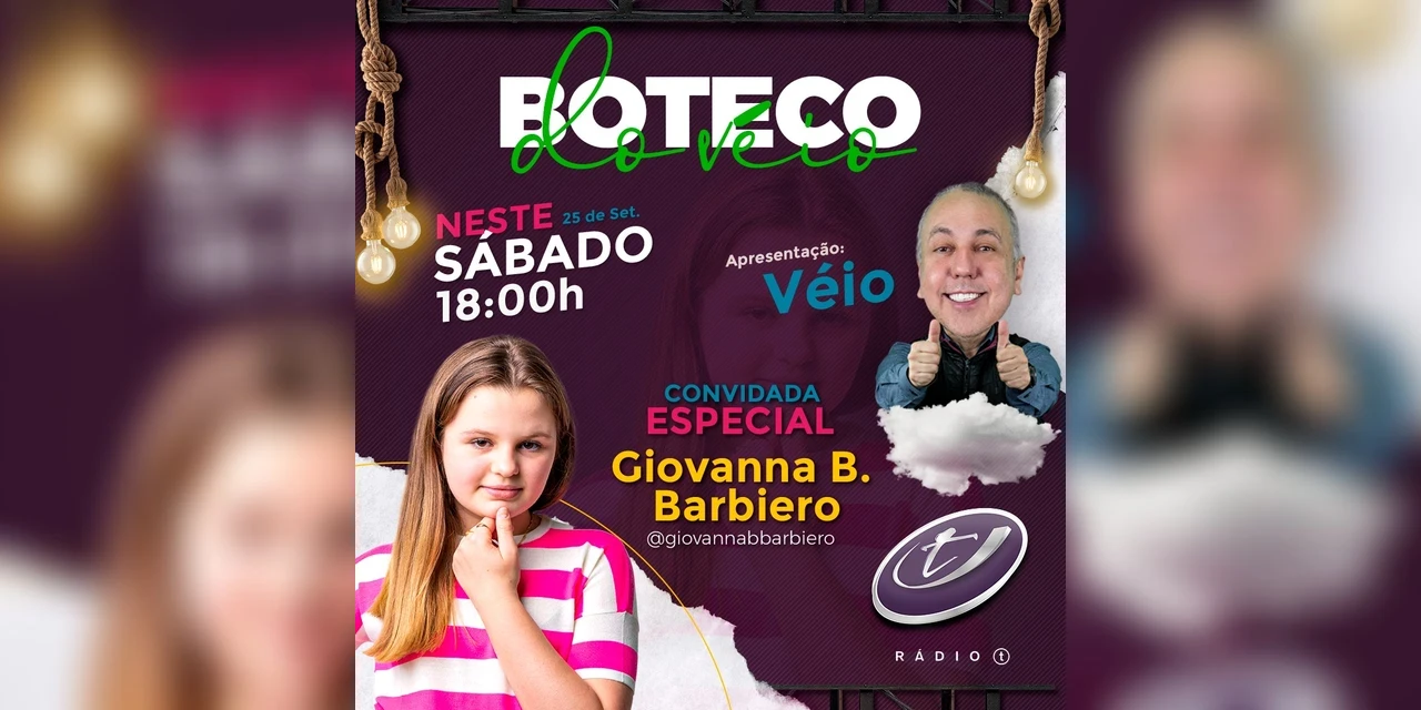 Cantora Giovanna B. Barbiero participa de programa estadual de rádio neste sábado (25)