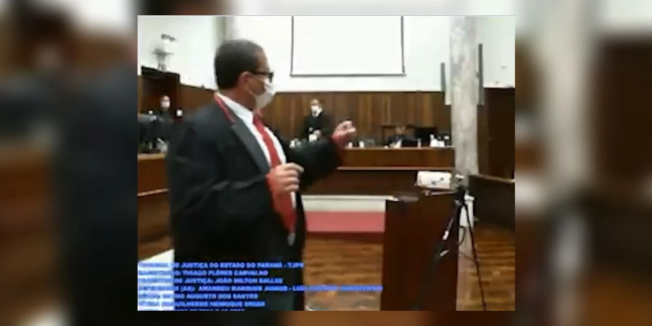 Vídeo: “Estou cagando se o senhor se ofendeu”, diz promotor para advogado durante júri no Paraná