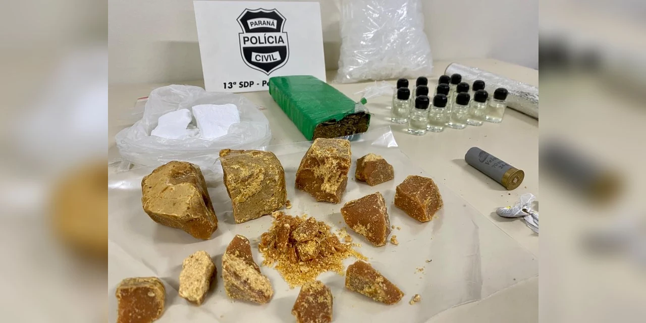 Polícia Civil apreende diversos tipos de drogas durante operação em PG
