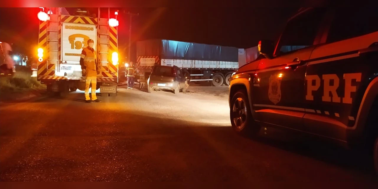 Motorista fica gravemente ferido após acidente na BR-376 em PG