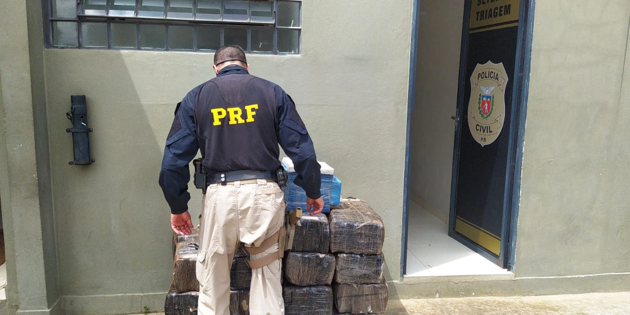 Vídeo: Após perseguição, PRF apreende mais de 300 quilos de maconha em PG