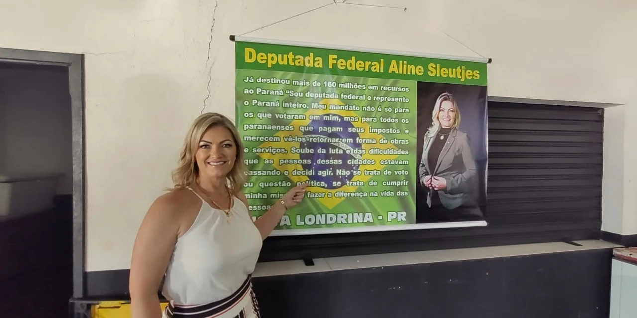 Caravana da deputada federal Aline Sleutjes percorre mais duas cidades do Paraná