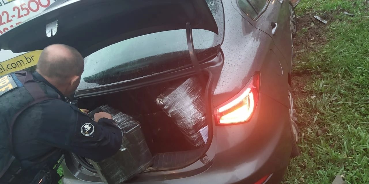 Após perseguição, homem é preso com mais de 200 kg de maconha nos Campos Gerais