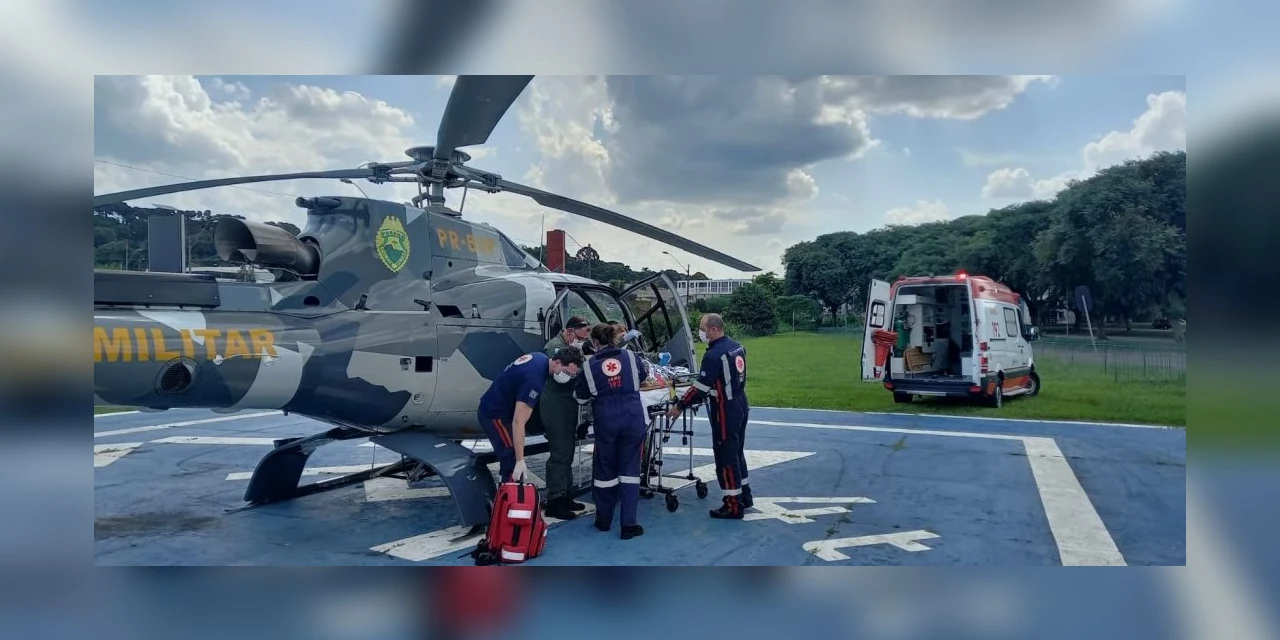 No Paraná, criança tem traumatismo craniano após portão cair em cima dela