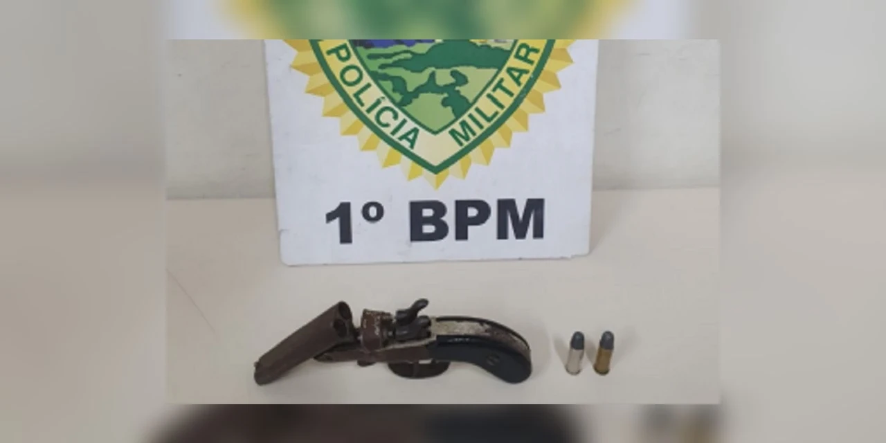 Após denúncias de disparos, homem portando uma garrucha é detido em bairro de PG