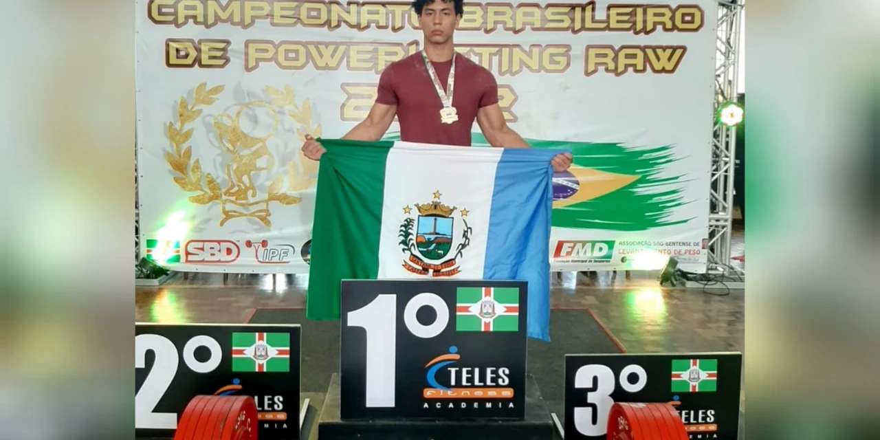 Atleta castrense é ouro no Campeonato Brasileiro de Powerlifting