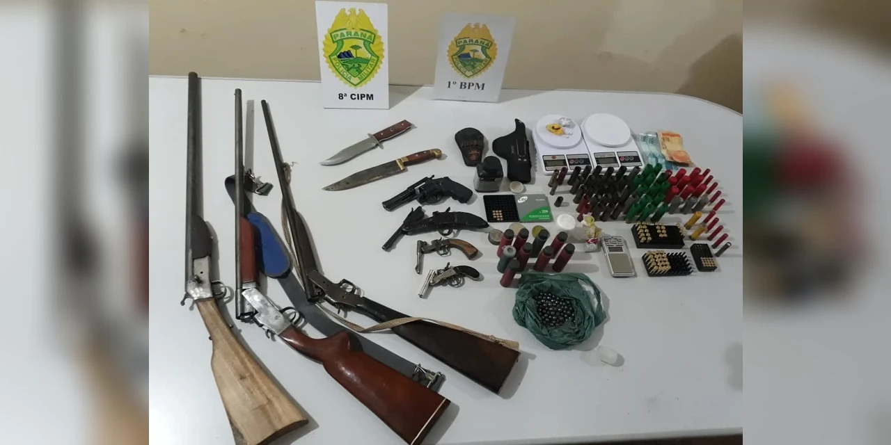Operação Carnaval da PM apreende materiais ilícitos e três são detidos nos Campos Gerais