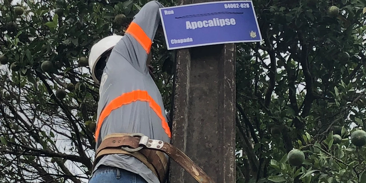 Novas placas de nomes de ruas serão instaladas em PG