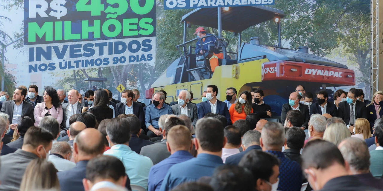Governo investe mais de R$ 450 milhões em obras urbanas nos municípios do Paraná
