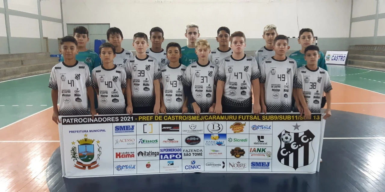 Castro participa da Taça Paraná de Futsal Masculino Sub-13