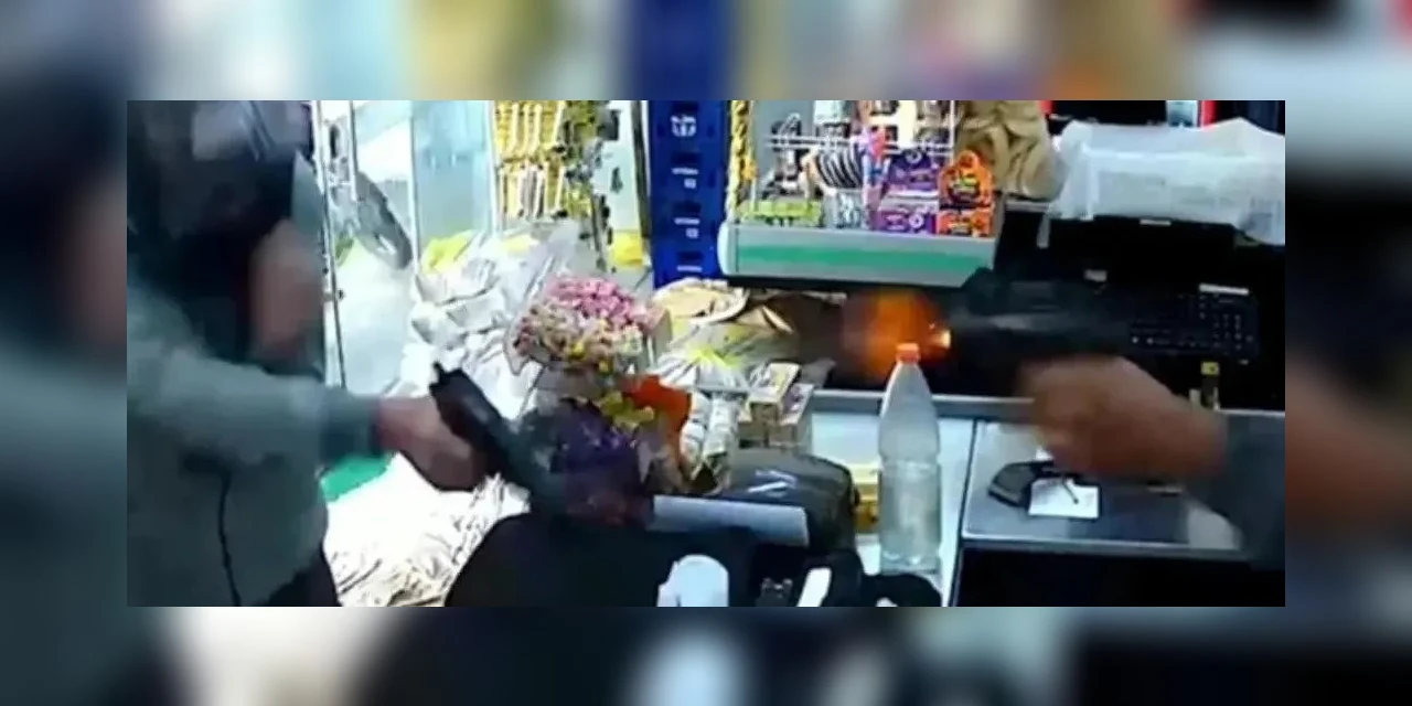 Vídeo: Comerciante atira em ladrão que estava com arma de brinquedo no Paraná