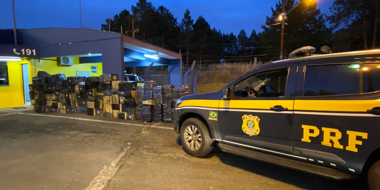 PRF realiza apreensão recorde de drogas nos Campos Gerais