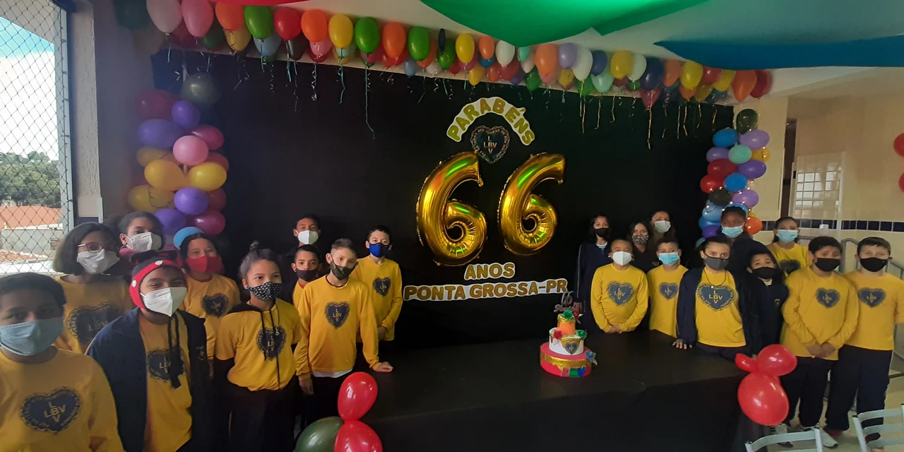 Crianças e adolescentes celebram o 66º aniversário da LBV em Ponta Grossa