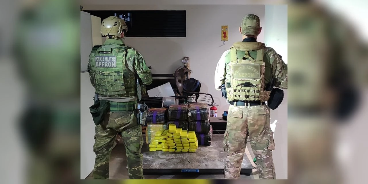 Polícia Federal e BPFRON apreendem mais de 170 kg de maconha no Paraná