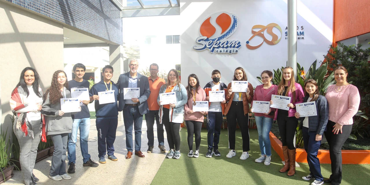 Alunos do Sepam conquistam medalhas por melhores desempenhos na Olimpíada Nacional de Ciências