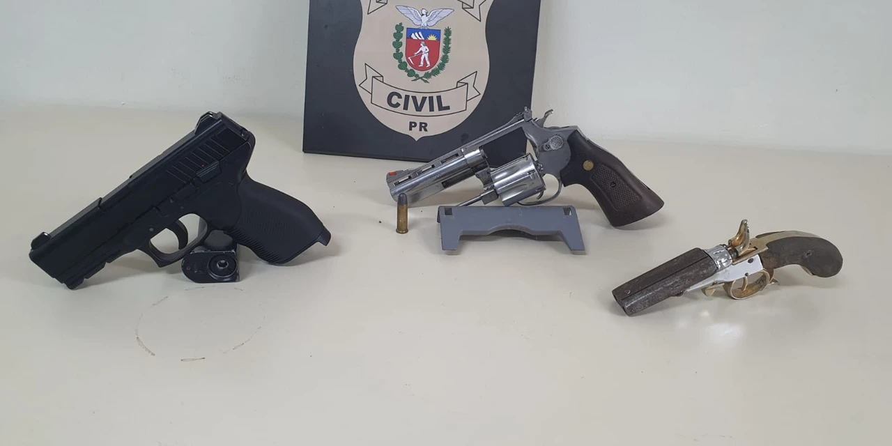 Polícia Civil em Ponta Grossa prende advogado por posse ilegal de armas de fogo