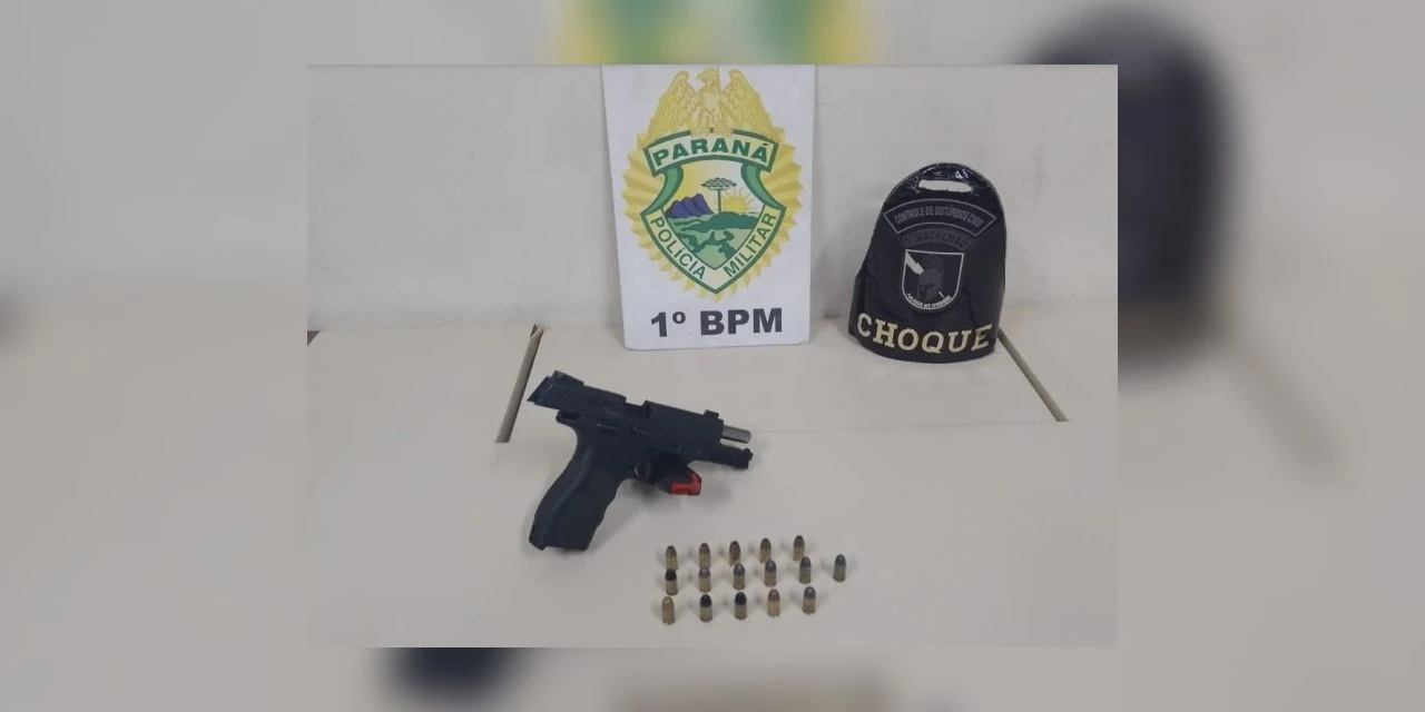 Homem armado com pistola é preso em bairro de PG