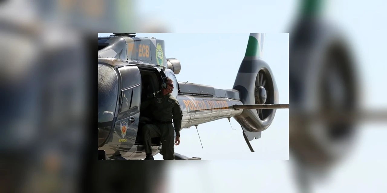 Helicóptero que foi utilizado por traficantes é repassado ao BPMOA