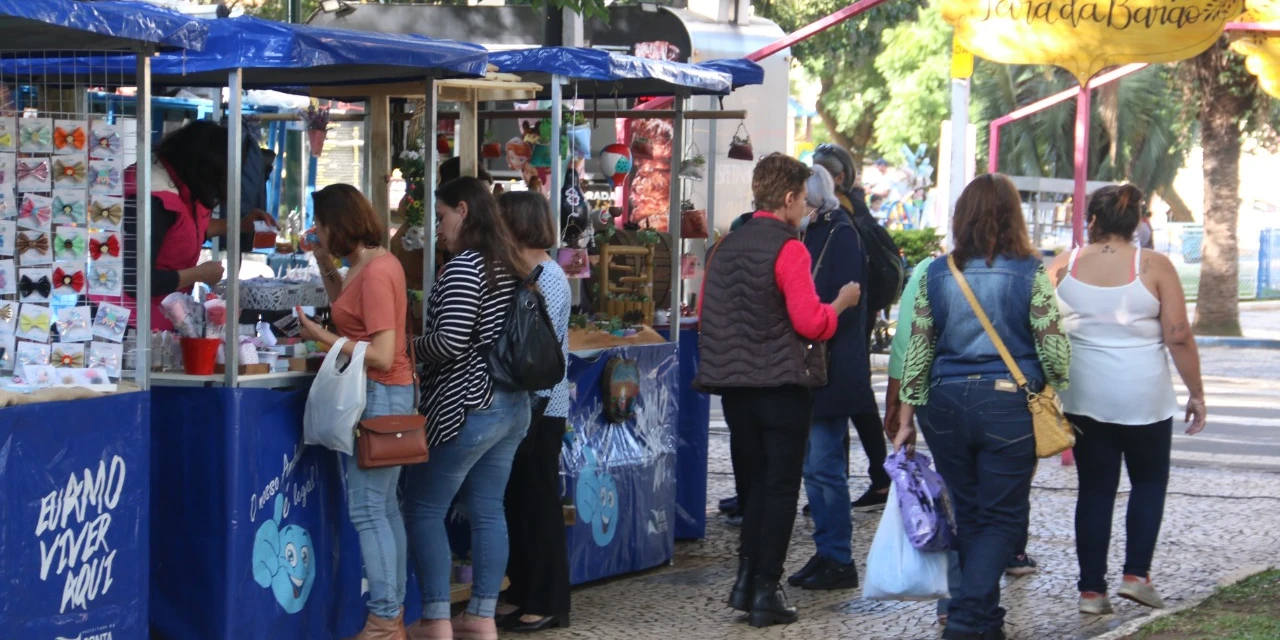 Feira da Barão acontece neste fim de semana, na praça do ‘Ponto Azul’