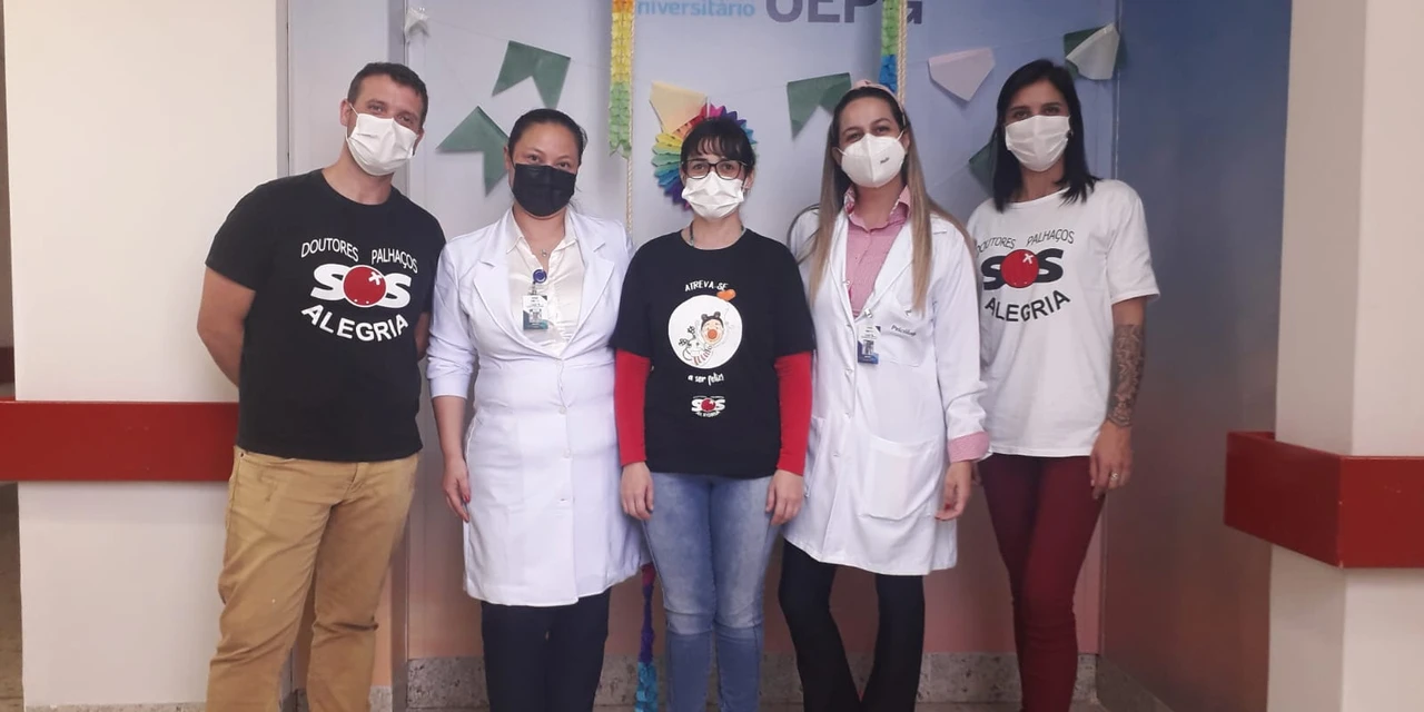 Doutores Palhaços realizam última visita técnica antes do início dos trabalhos no HU-UEPG