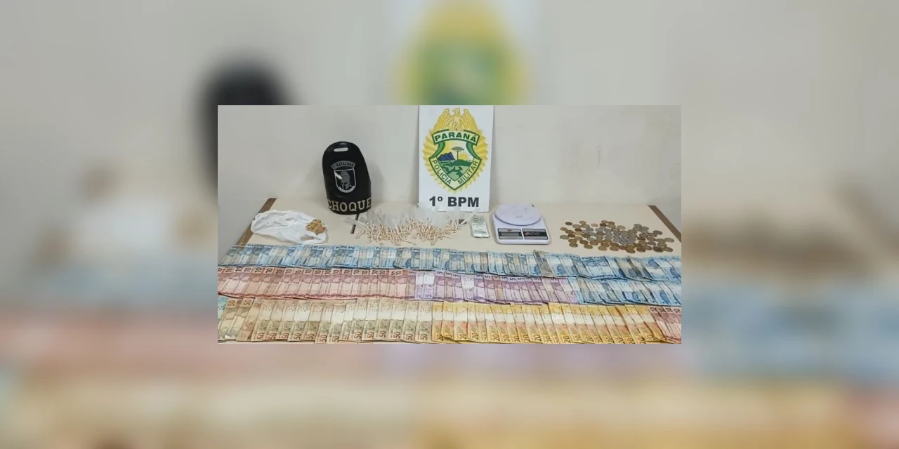 PM fecha 'casa do tráfico' em Oficinas e apreende mais de R$ 2 mil