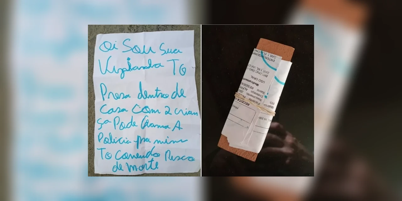 Mulher mantida em cárcere privado é resgatada após jogar bilhete com pedido de ajuda no quintal da vizinha
