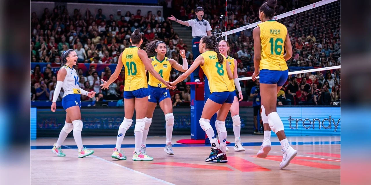 Brasil bate Sérvia e decide título inédito contra Itália na Liga