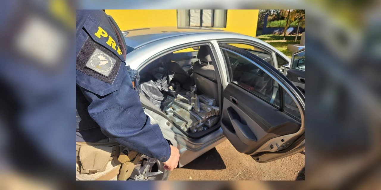 PRF apreende mais de 200 quilos de maconha no Paraná