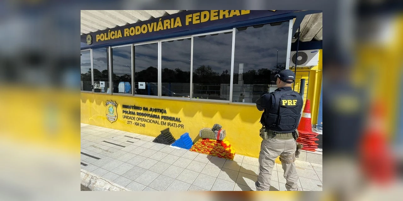 PRF apreende mais de 100 kg de maconha em cidade da região