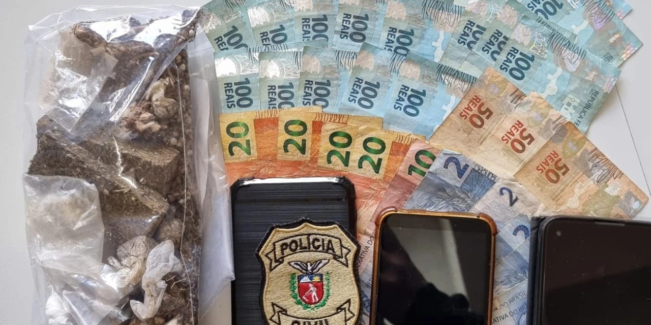 Polícia Civil apreende mais de 1,4 kg de drogas e prende dupla por tráfico de drogas nos Campos Gerais