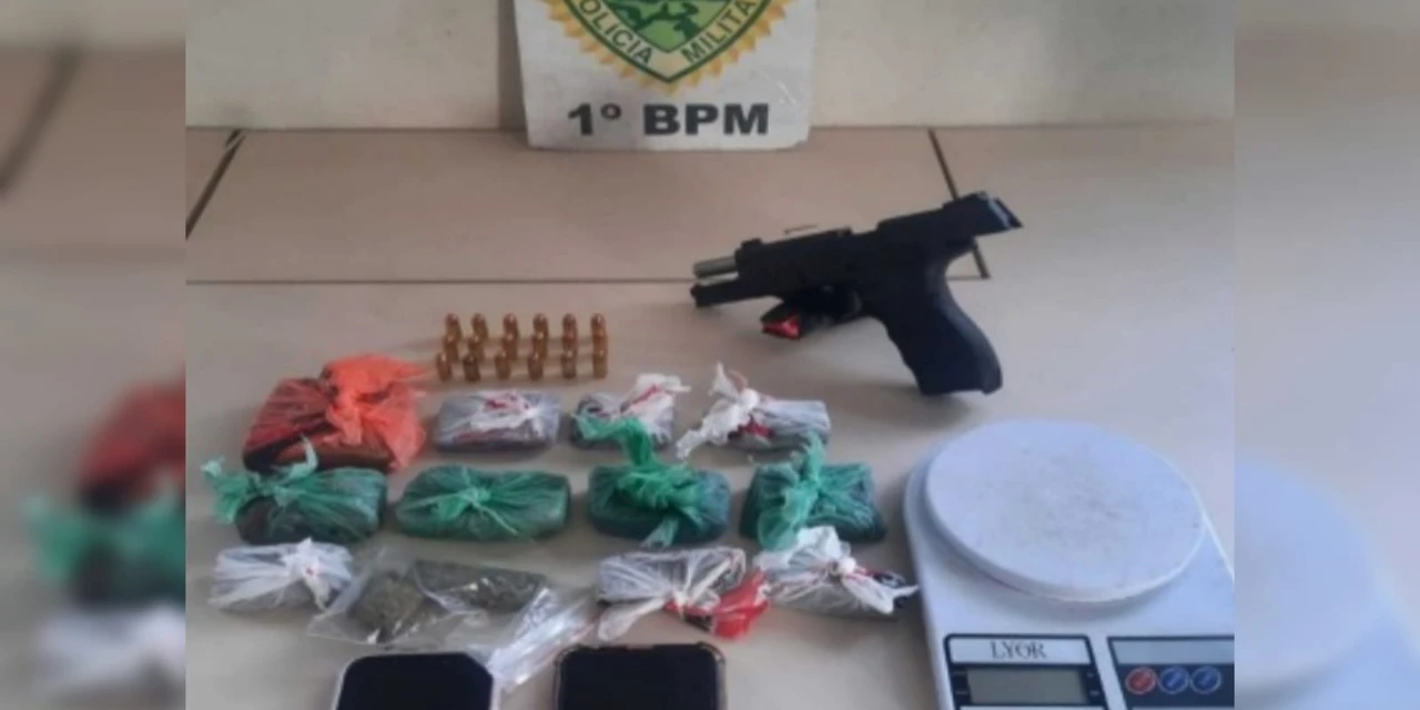 Dupla é detida após roubar arma de fogo em PG
