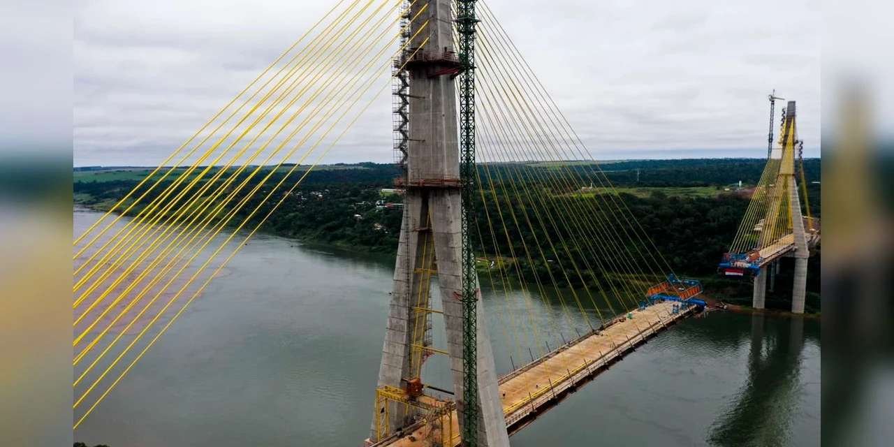 Segunda ponte entre Brasil e Paraguai deve ser concluída em novembro