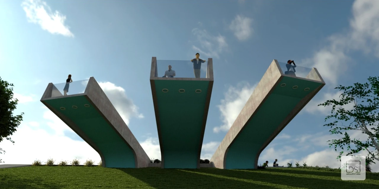 Tibagi inicia obras do novo mirante; confira as fotos do projeto