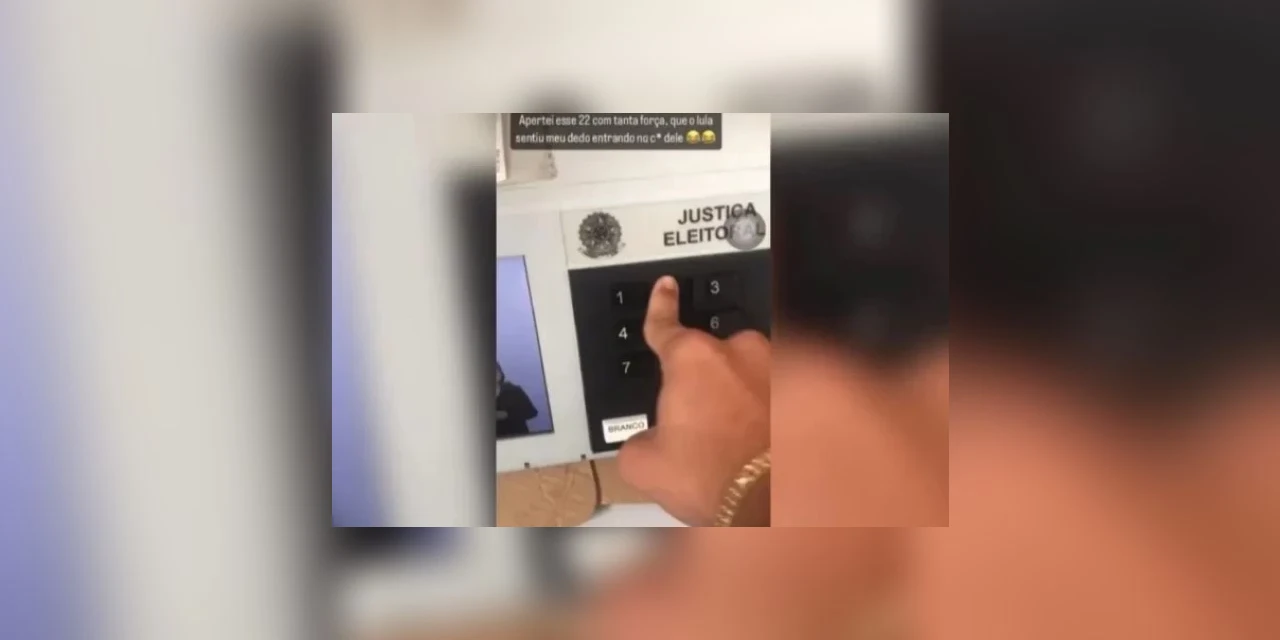 Jovem é detido após publicar vídeo do voto nas redes sociais