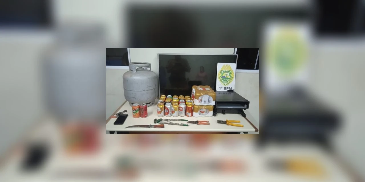 Três homens são presos após furtarem fardos de cerveja na Avenida Souza Naves em PG