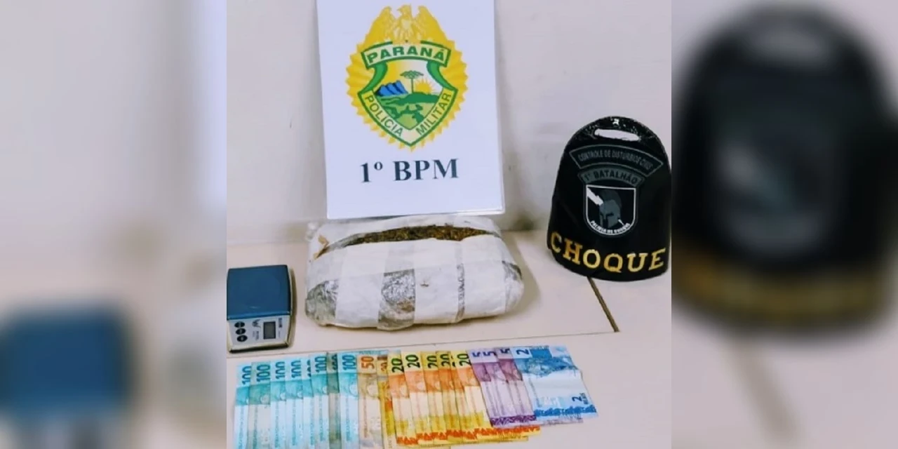 Dupla é detida com drogas, dinheiro e balança de precisão em bairro de PG