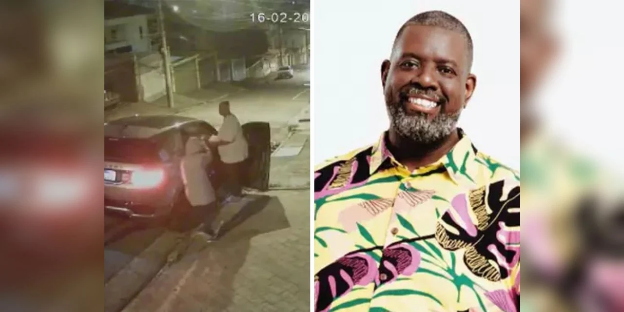 Câmera registra cantor Péricles e família sendo assaltados em SP
