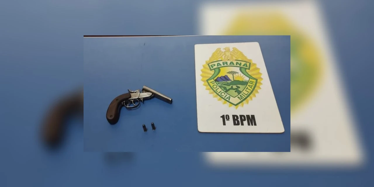 Homem é flagrado com arma de fogo, foge e abandona garrucha no caminho em cidade da região
