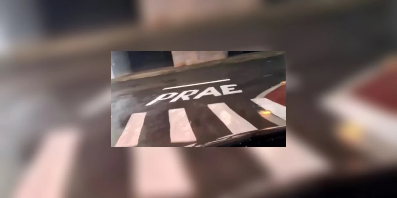 'PRAE': Erro de português em sinalização de trânsito viraliza em SC