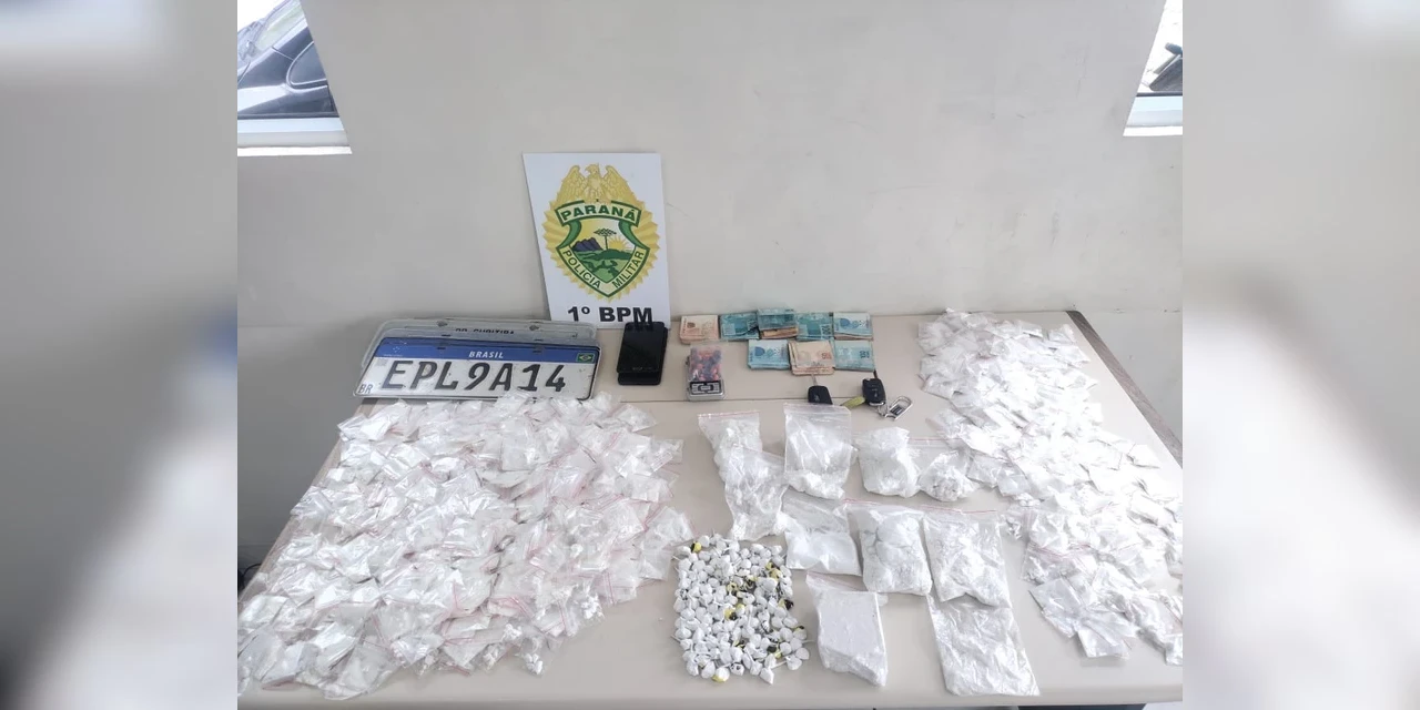 Polícia Militar apreende grande quantidade de drogas em PG