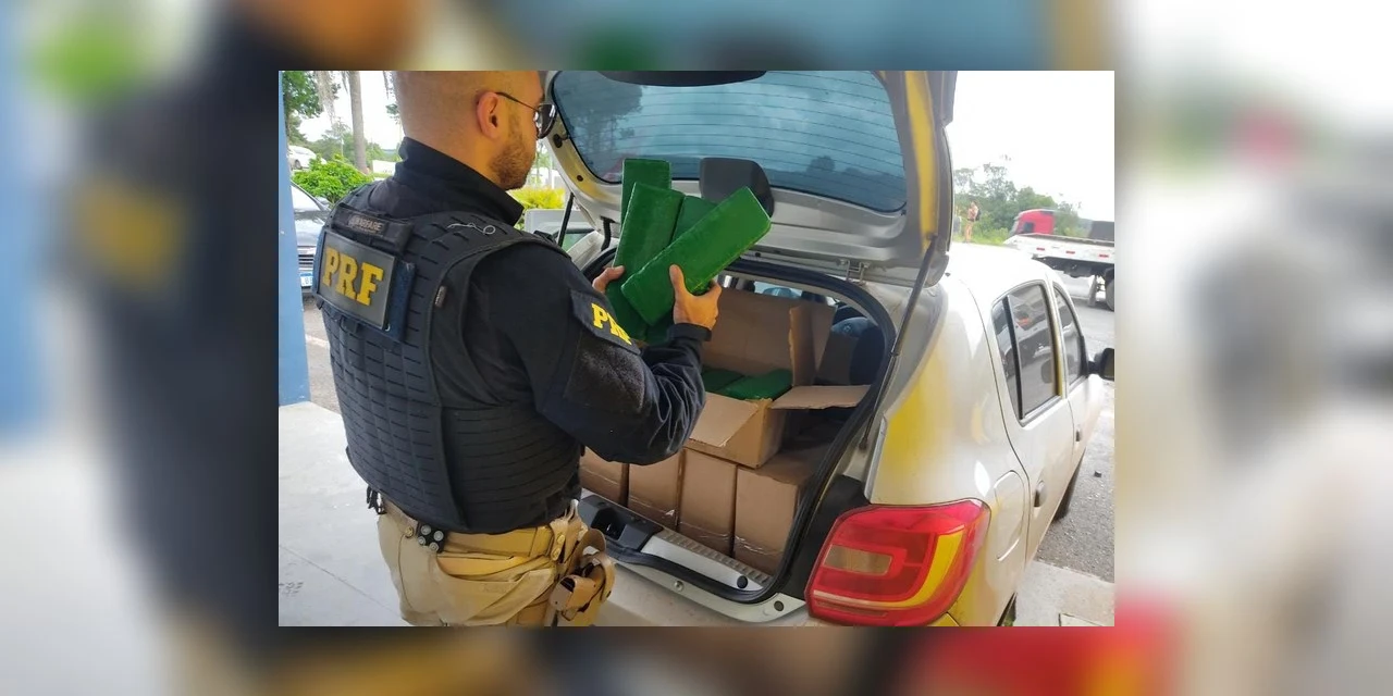 PRF prende jovens transportando maconha no Paraná