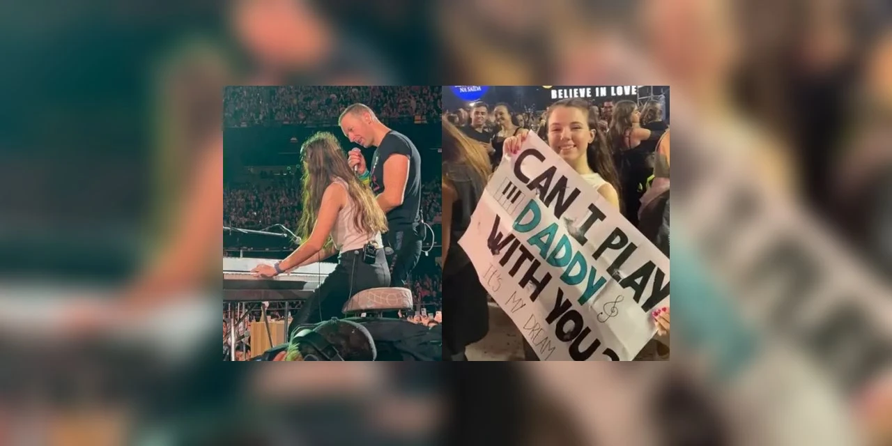 Adolescente de Curitiba toca junto com Coldplay em SP e homenageia pai que morreu de Covid
