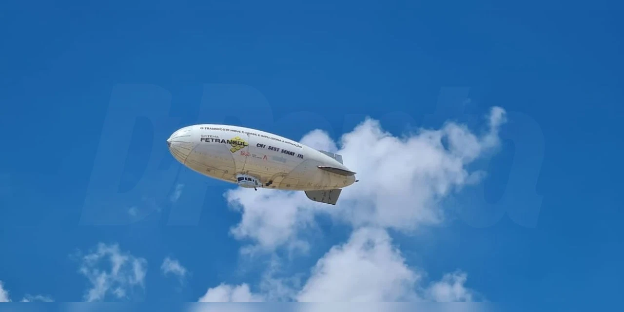 Saiba de quem é o dirigível avistado em PG nesta terça-feira (21)
