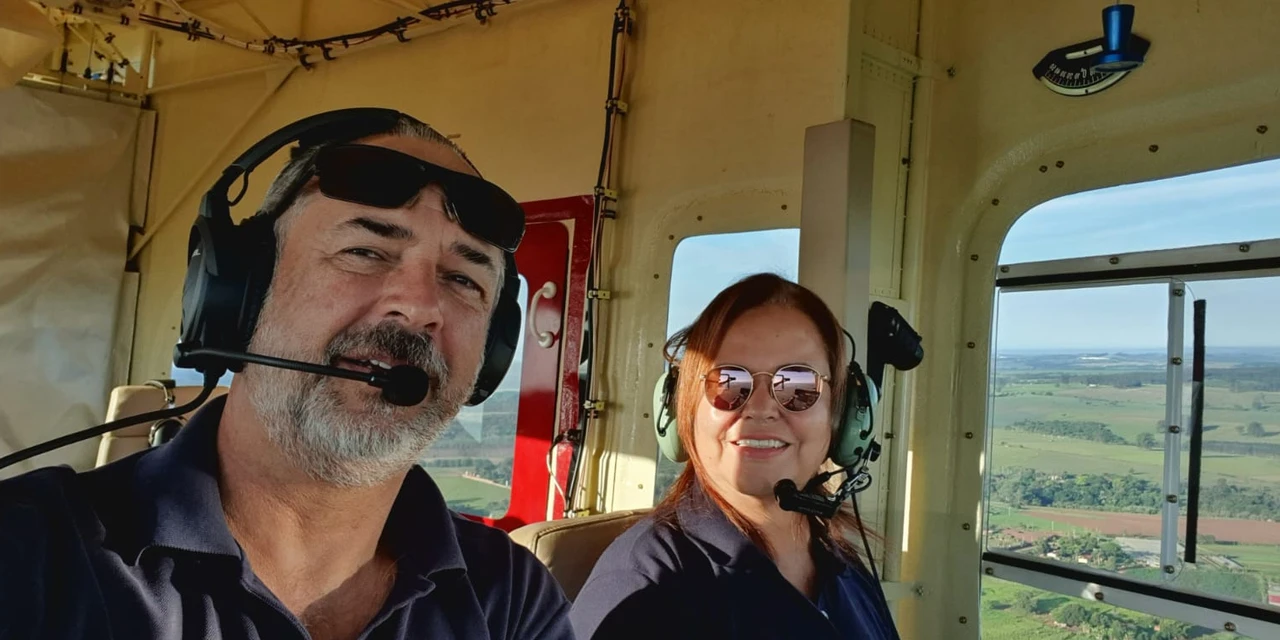 Conheça o piloto do dirigível que sobrevoou PG nesta terça-feira (21)