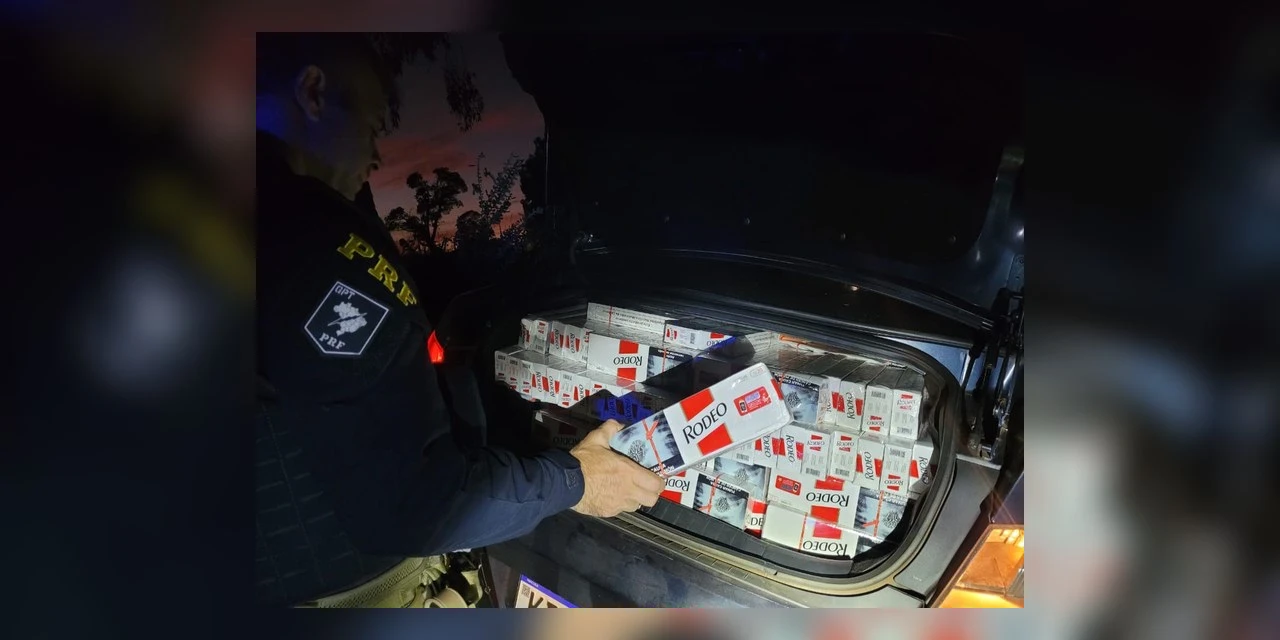 PRF apreende quase 300 mil maços de cigarros no Paraná