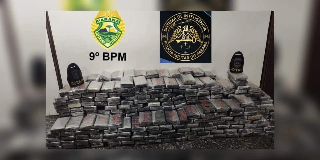 PM apreende 475 quilos de drogas em Paranaguá, maior apreensão do ano na cidade
