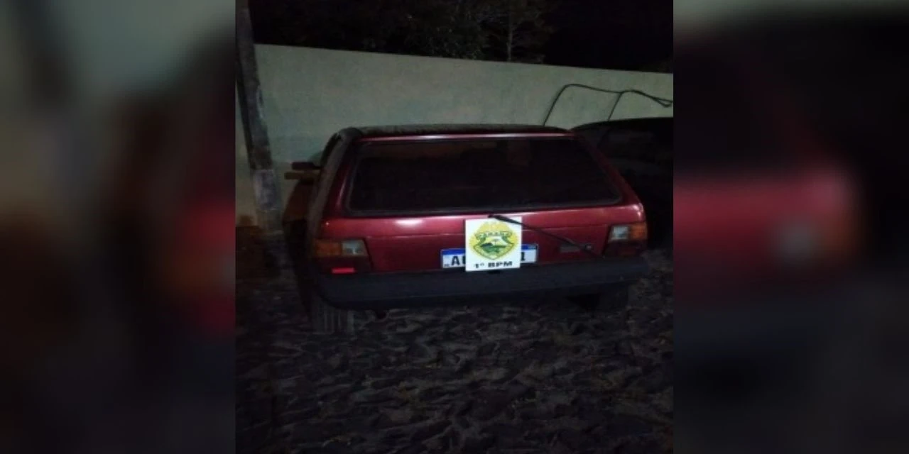 Polícia Militar recupera carro furtado em PG