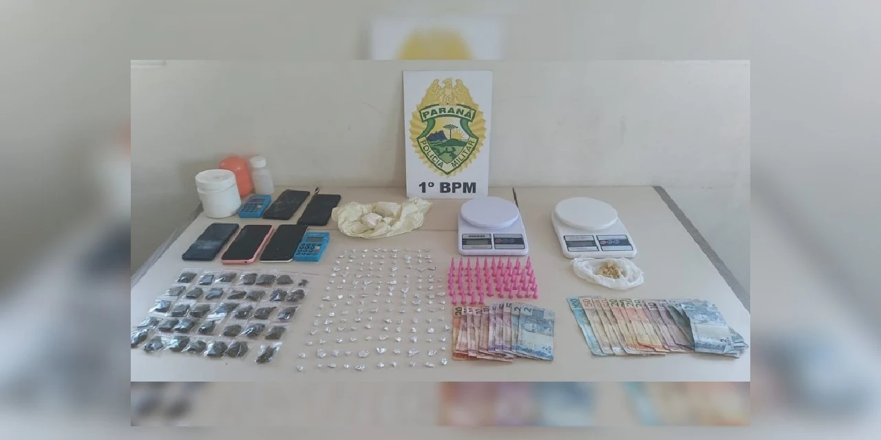 Após furto a residência, suspeito é flagrado por tráfico de drogas em PG