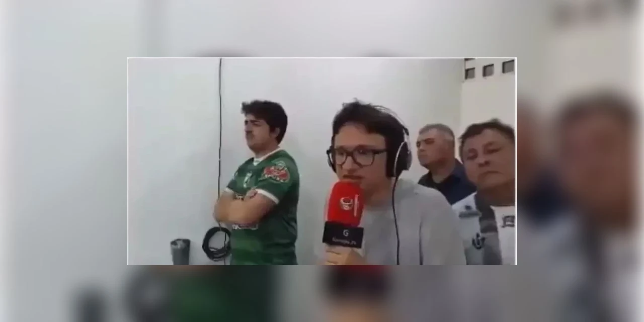 Vídeo: Comentarista sai no tapa com torcedor durante jogo de futebol