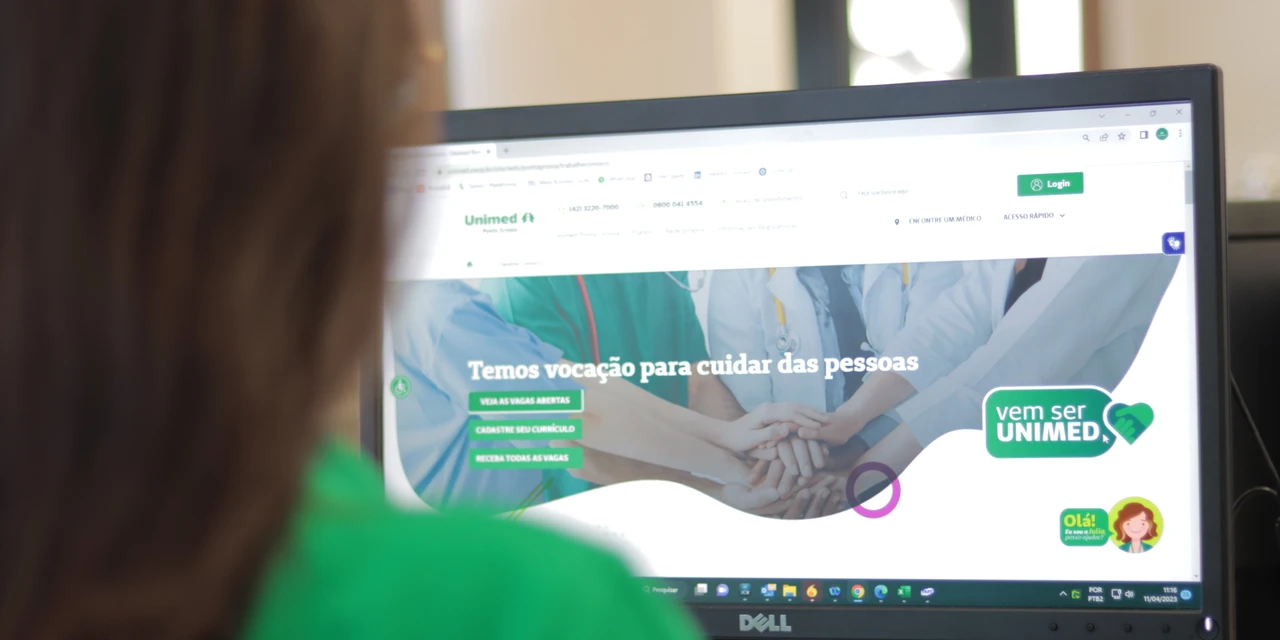 Cadastro para vagas de trabalho da Unimed é realizado exclusivamente pelo Portal de Carreiras